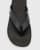 AllSaints Sydney leather thong sandals in black