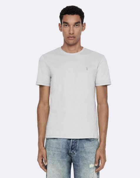 AllSaints T-shirt à manches courtes col rond bleu ciel - view 1