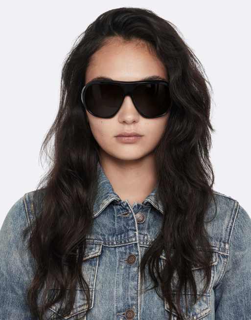 AllSaints taillierte Trucker-Jacke in Vintage-Indigo, 3 von 6