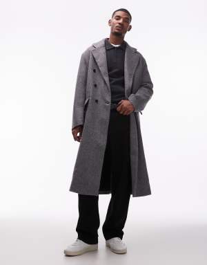Allsaints tailored ezra coat in grey