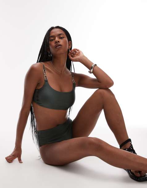 AllSaints - Talaria - Haut de bikini - Vert sapin - view 1
