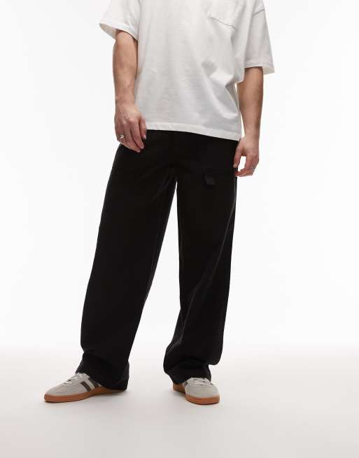 AllSaints – Talbot – Hose in Koto-Schwarz