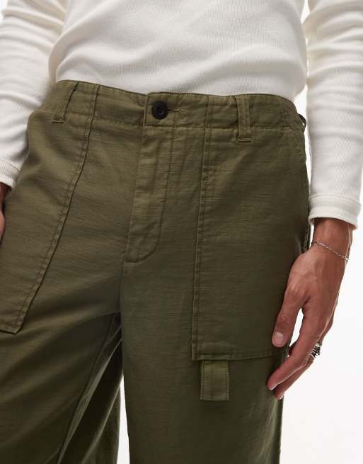 AllSaints Talbot pants in eden green, 4 of 5