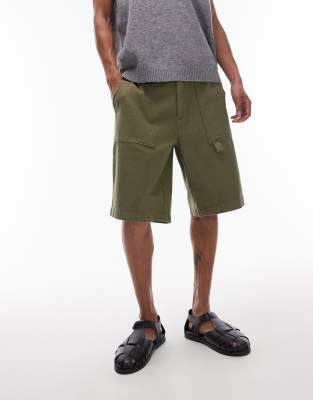Allsaints Talbot Shorts In Green