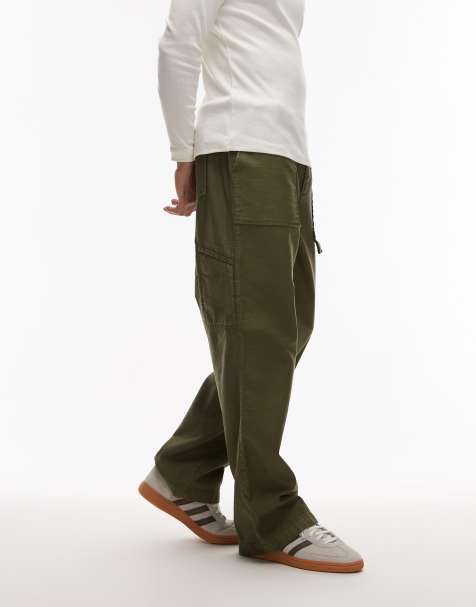 Allsaints Talbot trouser in eden green - MGREEN - view 1