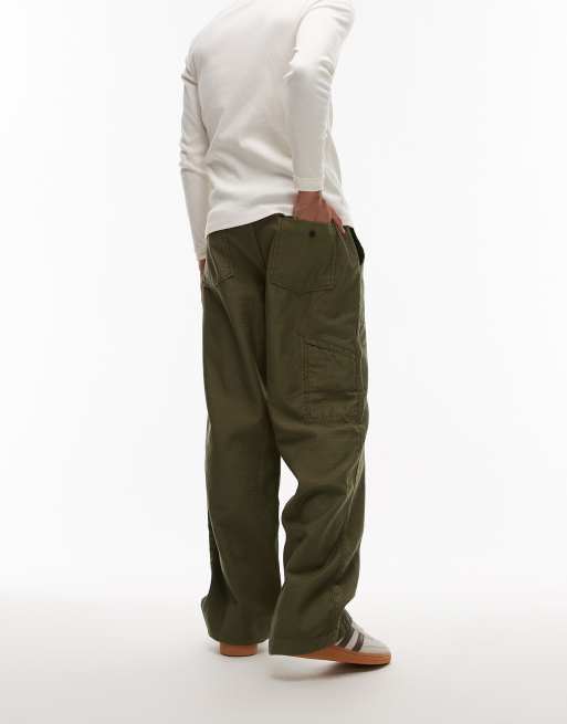 Allsaints Talbot trouser in eden green - MGREEN, 5 of 5