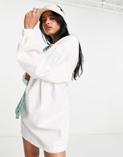 AllSaints - Tali - Vestito grembiule bianco