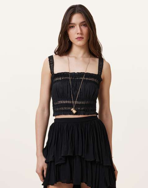 AllSaints – Talia – Oberteil in Schwarz - view 1