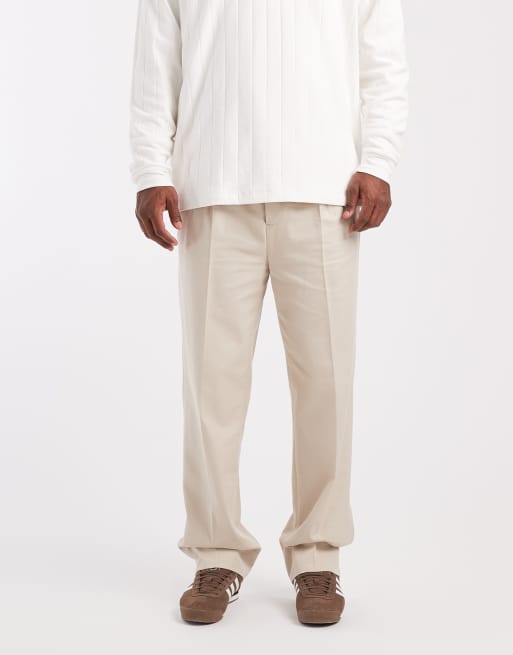 AllSaints - Tallis - Broek met rechte pijpen in beige, 2 van 5