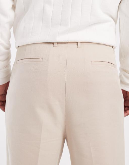 AllSaints - Tallis - Broek met rechte pijpen in beige, 4 van 5