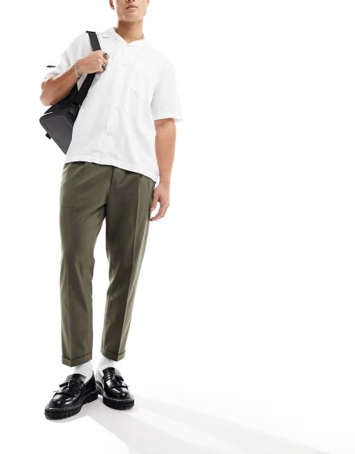 AllSaints Tallis tapered pants in green