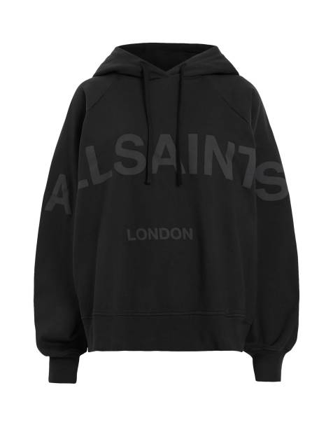 AllSaints – Talon Biggy – Kapuzenpullover in Schwarz - view 1