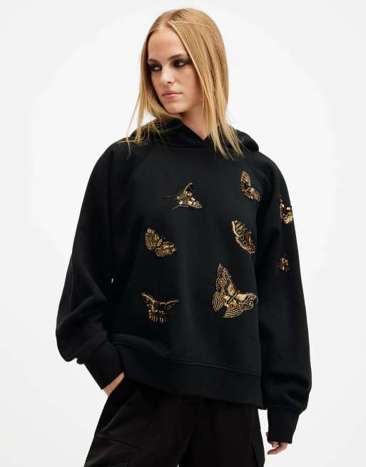 AllSaints - Talon Diana - Sweat à capuche - Noir