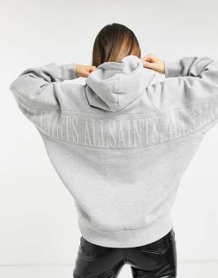 All saints hotsell hoodie grey