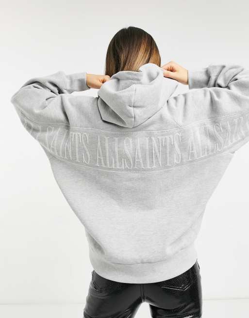 Allsaints grey clearance hoodie