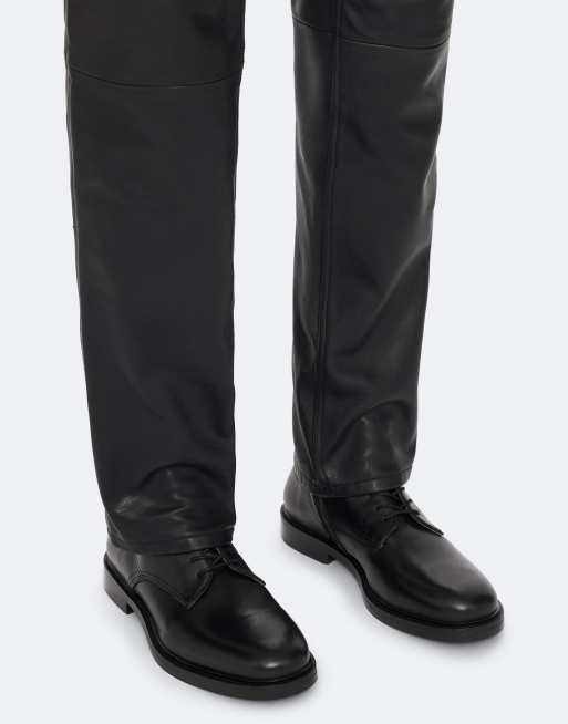 AllSaints Tanner bottes à lacets en cuir noir, 3 de 5
