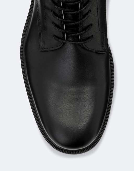 AllSaints Tanner bottes à lacets en cuir noir, 5 de 5