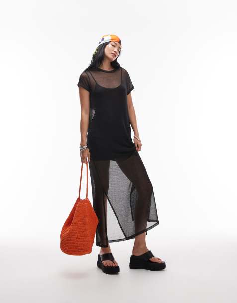 AllSaints Thea sparkle dress in black - view 1