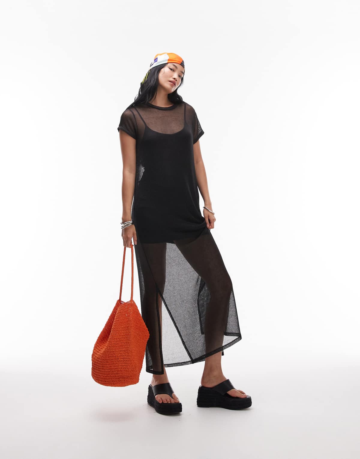 Allsaints thea sparkle dress in black