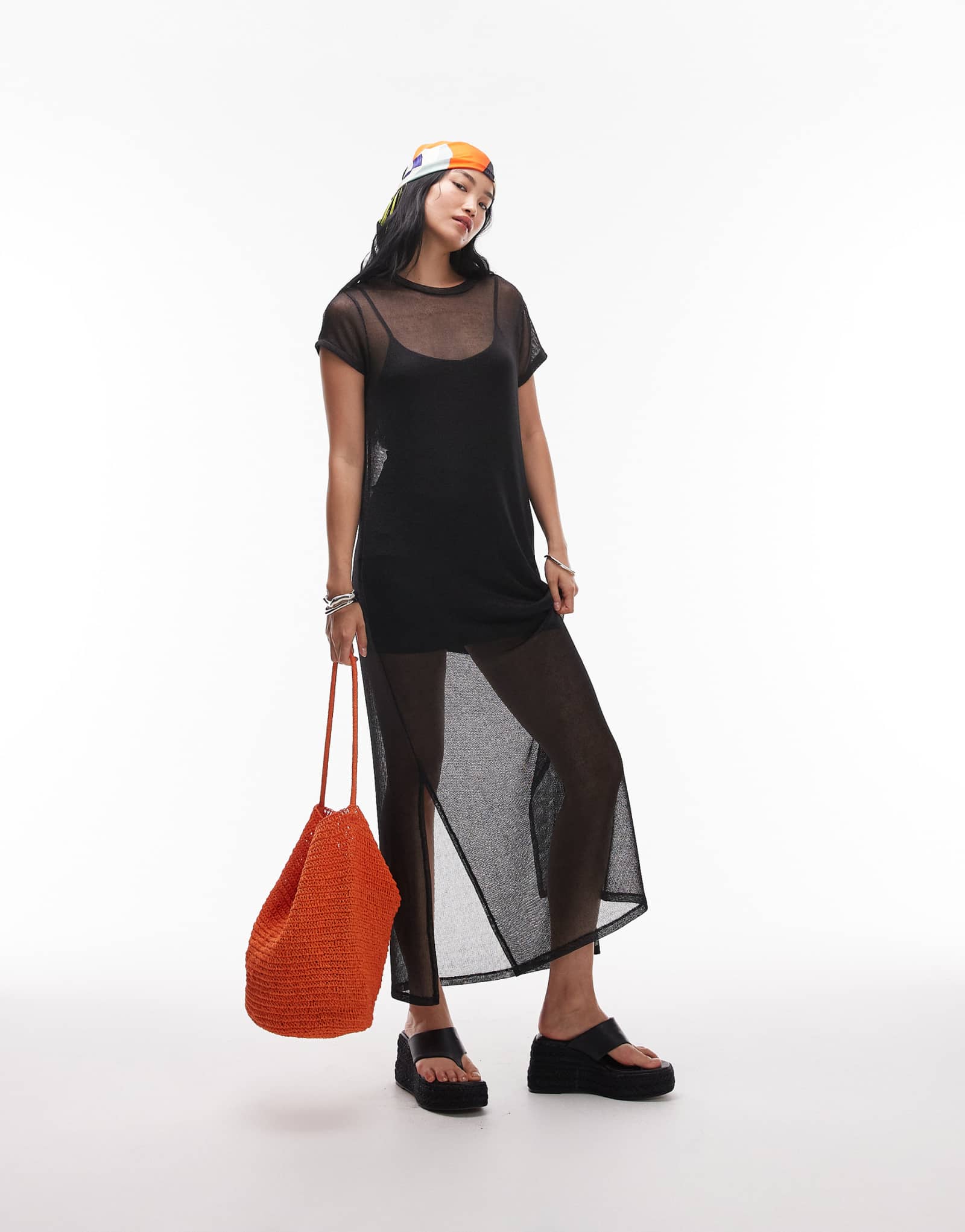 Платье Allsaints thea sparkle черного цвета