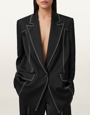 AllSaints - Theah - Blazer in Schwarz