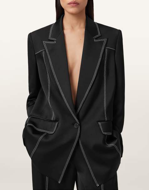 AllSaints – Theah – Blazer in Schwarz - view 1