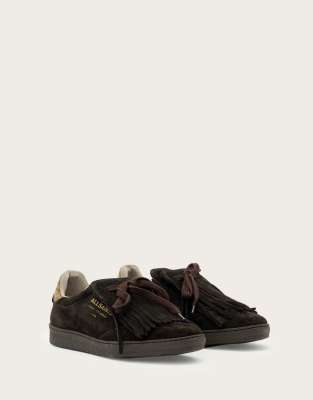 AllSaints - Thelma - Schuhe in Bitterbraun mit Fransen-Brown