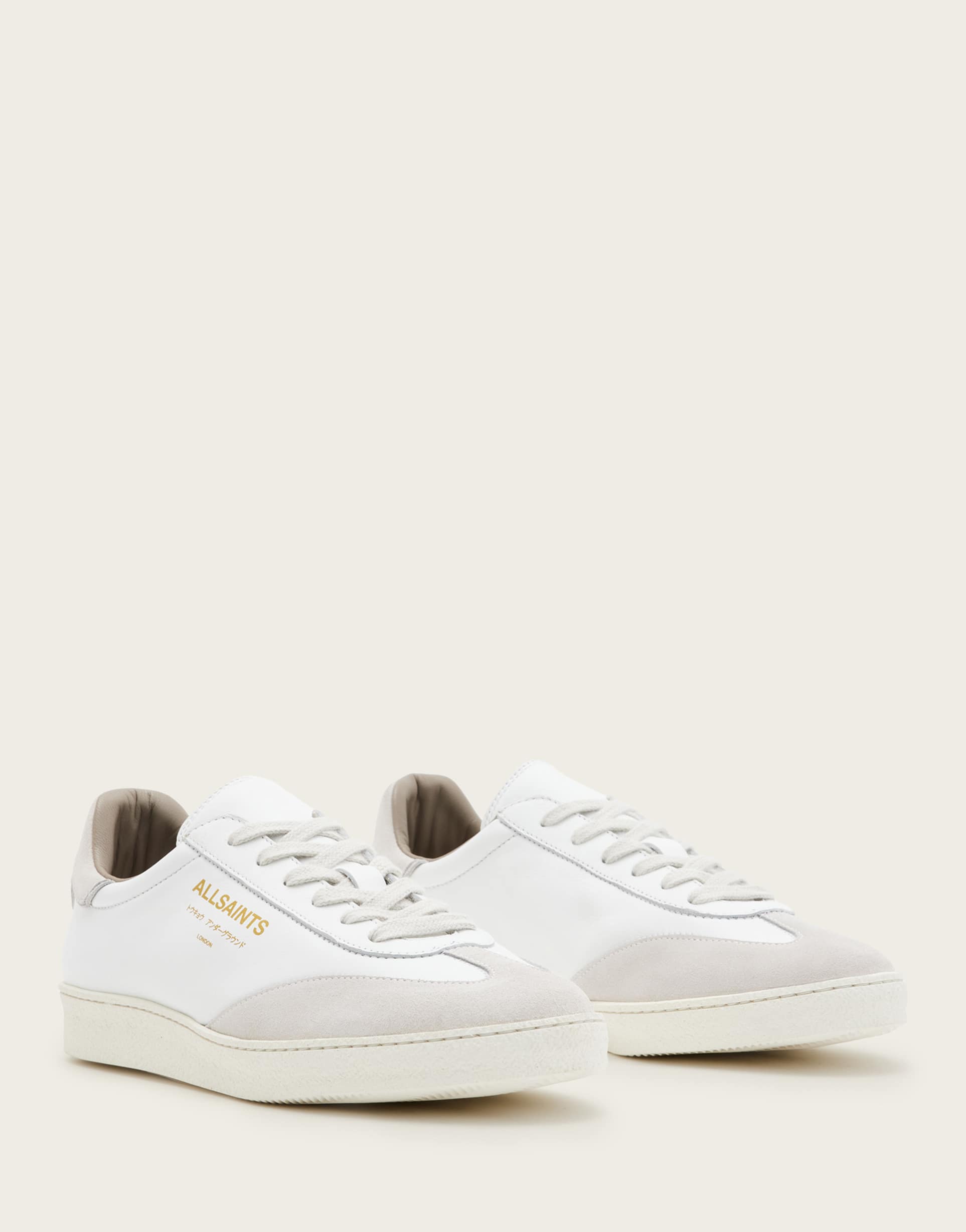 allsaints thelma sneaker in white