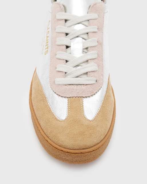 AllSaints Thelma sneakers in silver/pink, 5 of 5