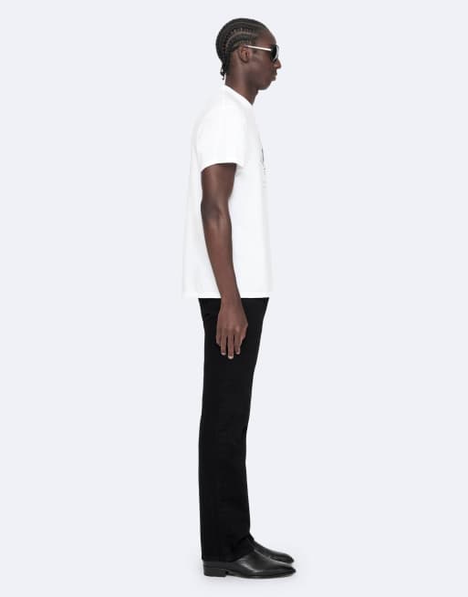 AllSaints Tier Hale kurzärmliges Oberteil mit Rundhalsausschnitt in Optic White, 6 von 6