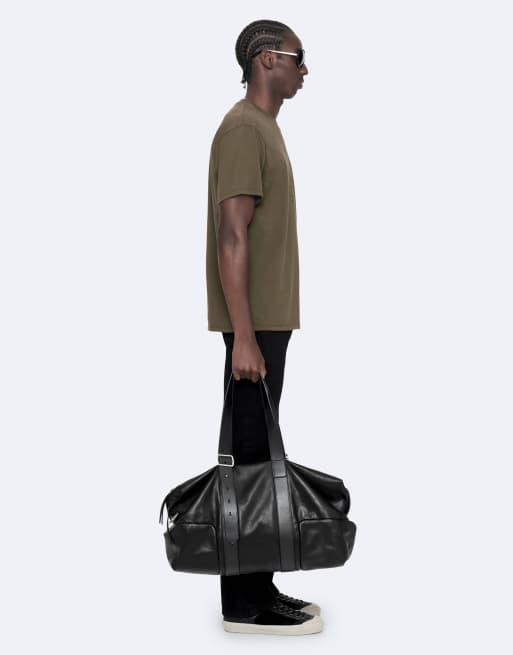 AllSaints Tier-Hale-SS-Rundhalsausschnitt in verwaschenem Khaki, 6 von 6