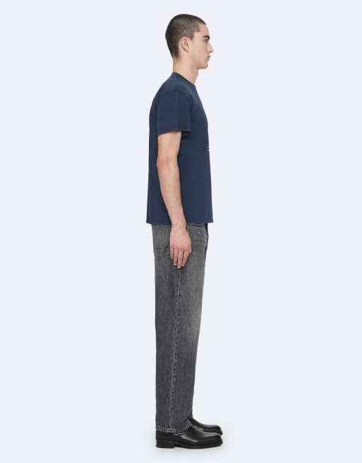AllSaints - Tier Hale - T-shirt ras de cou à manches courtes - Bleu marine délavé, 3 de 6