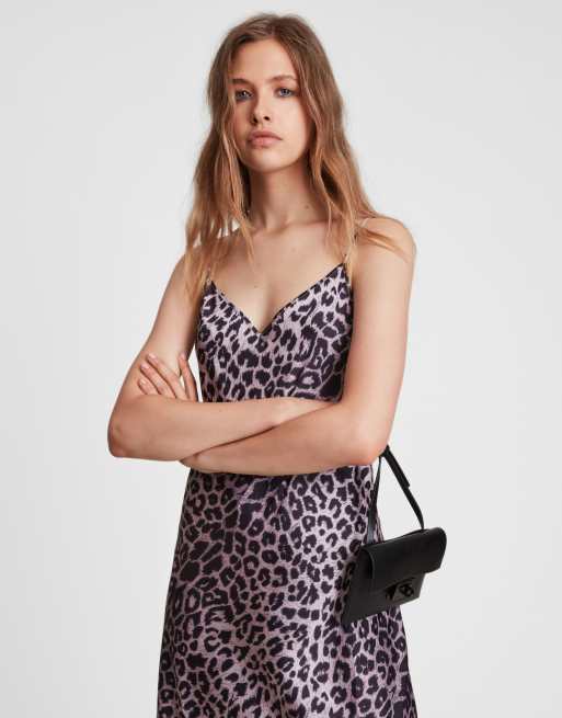 All saints store pink leopard dress