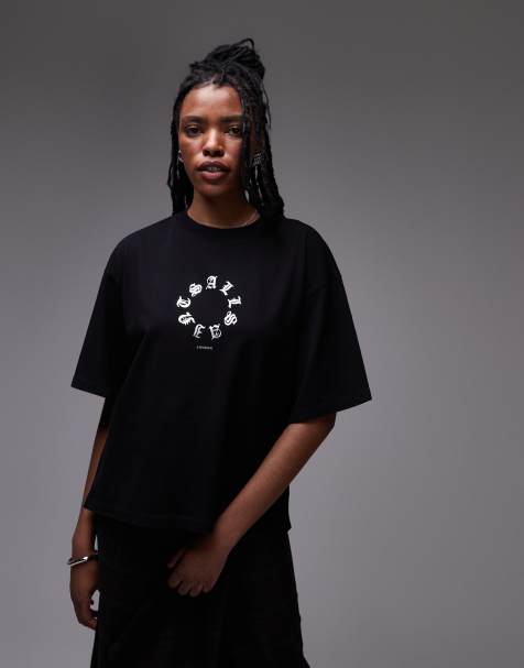 AllSaints Tieroth Amelie t-shirt in black - view 1
