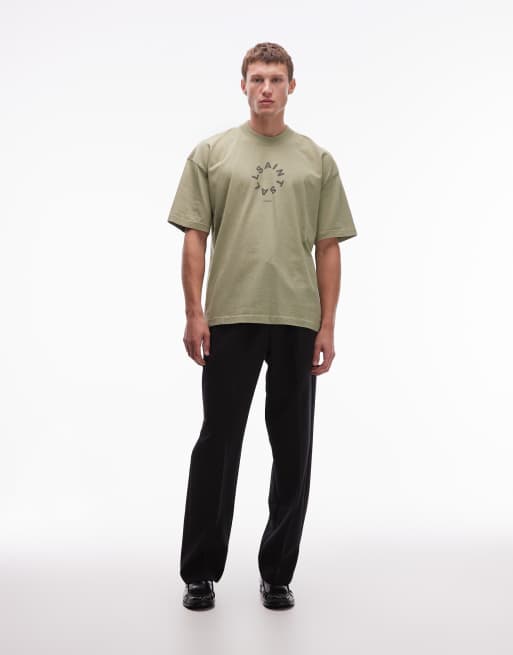 AllSaints – Tierra – Bladozielony T-shirt oversize, 2 z 5