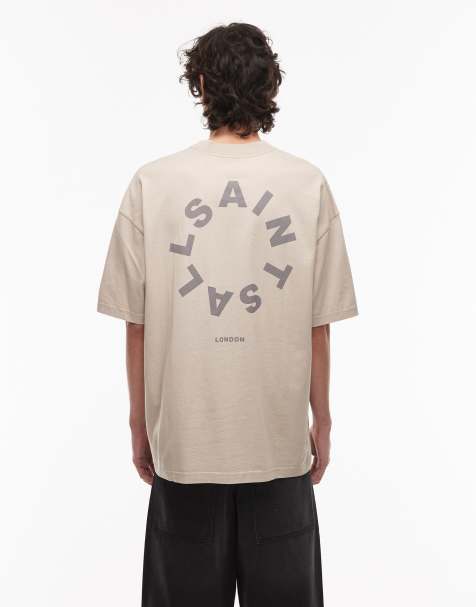AllSaints – Tierra – Brązowy T-shirt - view 1