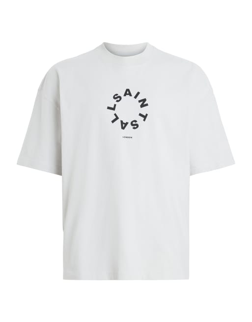 AllSaints – Tierra – Kurzärmliges T-Shirt in kühlem Grau mit Rundhalsausschnitt, 3 von 4