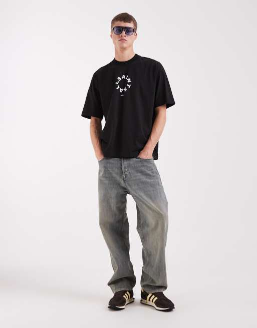 AllSaints – Tierra – Kurzärmliges T-Shirt in Schwarz mit Rundhalsausschnitt, 4 von 5