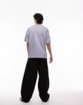[AllSaints] AllSaints Tierra oversized t-shirt in willow blue XS Willow blue