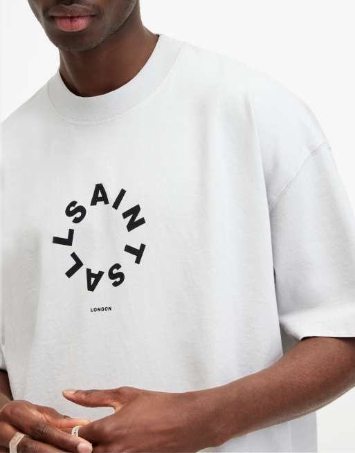 AllSaints - Tierra - T-shirt à manches courtes - Gris clair, 2 de 4