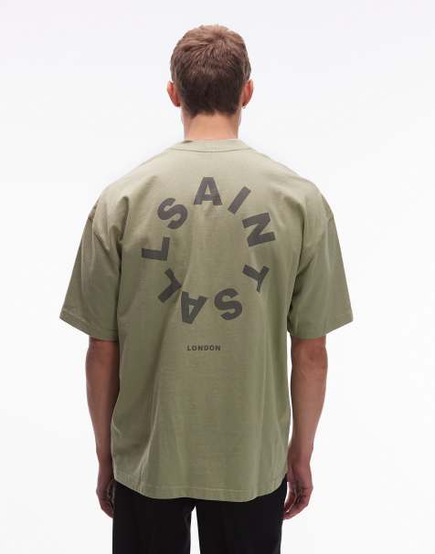 AllSaints - Tierra - T-shirt oversize verde basilico - view 1