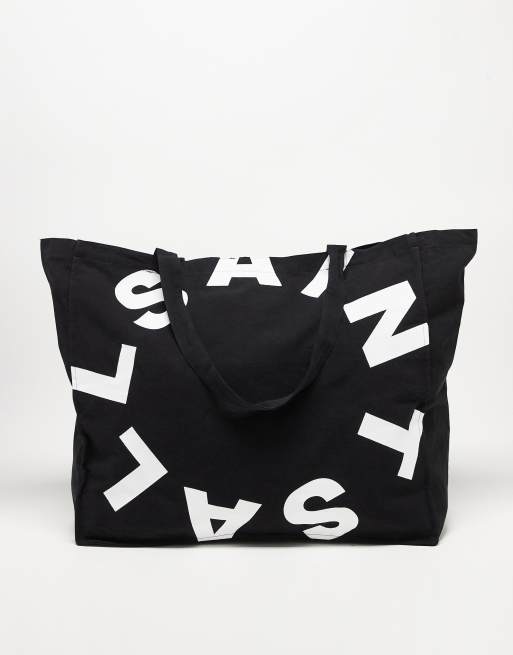 AllSaints - Tierra - Unisex - Stor tote-taske i sort