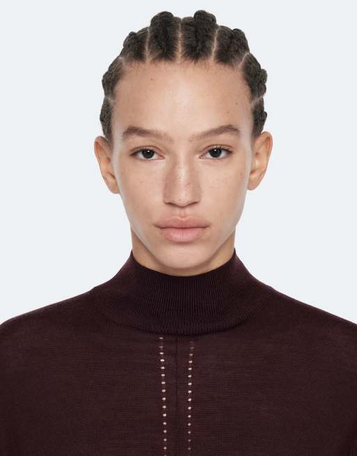 AllSaints Tilley Pullover in Bordeauxbraun, 5 von 7