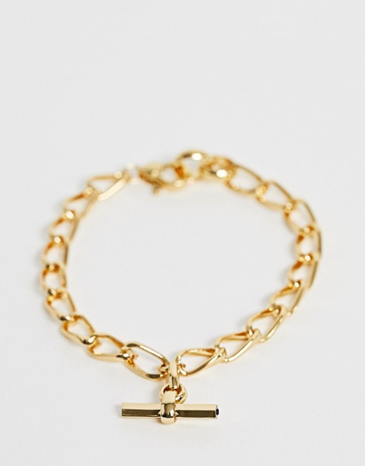 AllSaints toggle chain flex bracelet