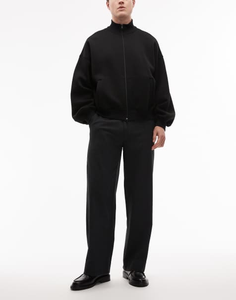 AllSaints toki relaxed smart pants in charcoal - view 1