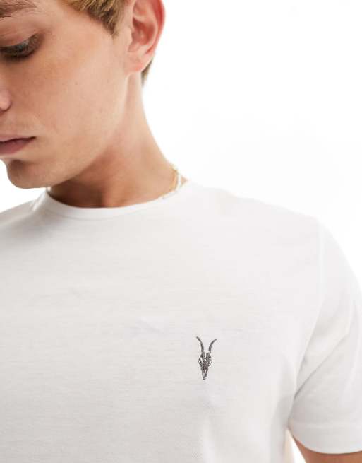 AllSaints - Tonic - Hvid T-shirt med logo, 2 af 4