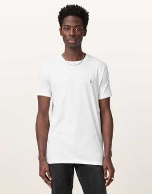 Tonic - Kurzärmliges T-Shirt in optischem Weiß mit Rundhalsausschnitt Weiß XXL