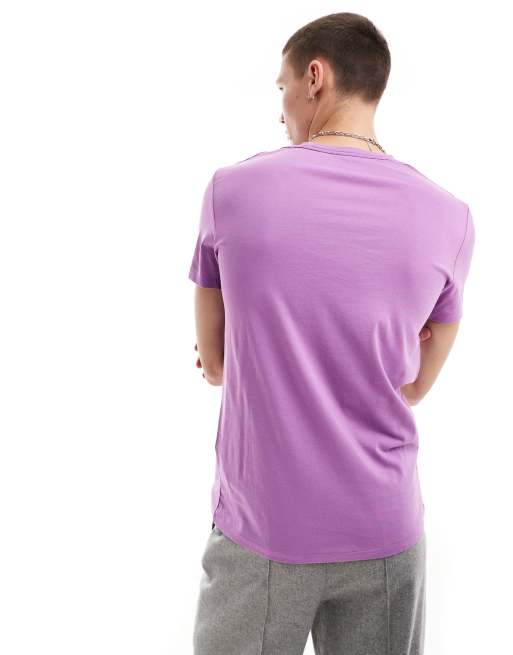 AllSaints – Tonic – Lila t-shirt med rund halsringning och korta ärmar, 4 av 4