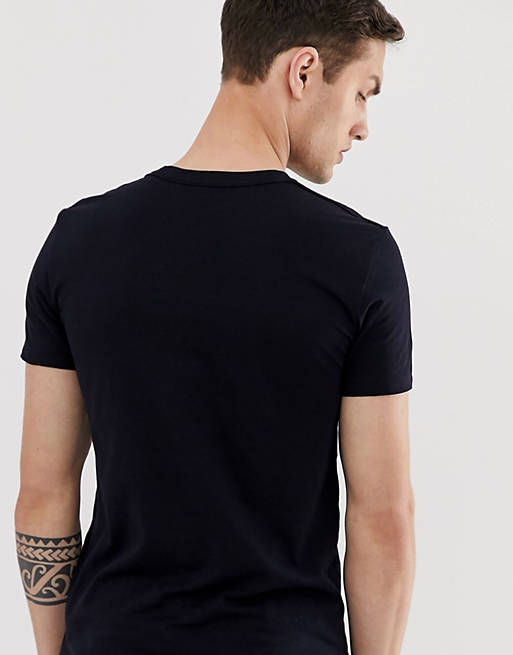 T-Shirts & Vests AllSaints Tonic ramskull logo t-shirt in black 
