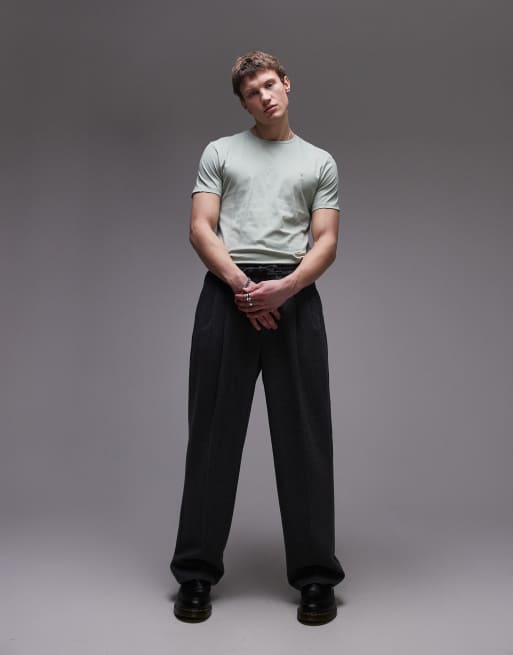 AllSaints Tonic short sleeve crew neck t-shirt in eden green, 4 of 4